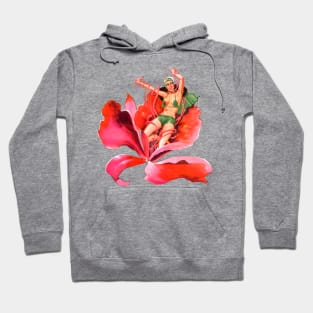 Retro Beautiful Fairy Light Bug Trapped Girl Plant Carnivorous Flower The Mental Assassins Vintage Comics Hoodie